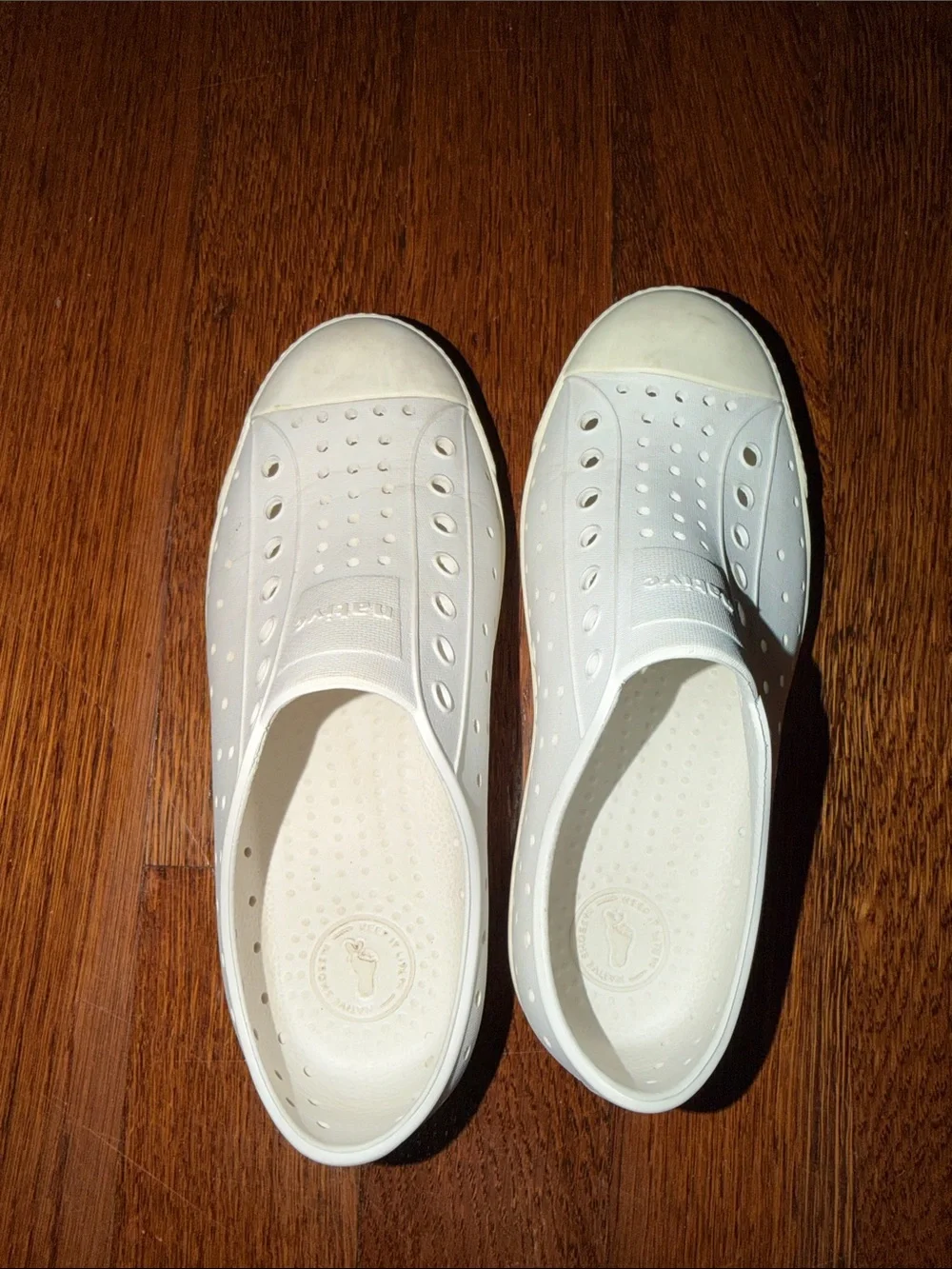 Native Kids Water Slip-On Shoes - White